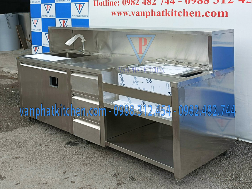 Quầy pha chế inox