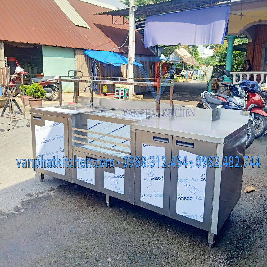 Quầy pha chế inox