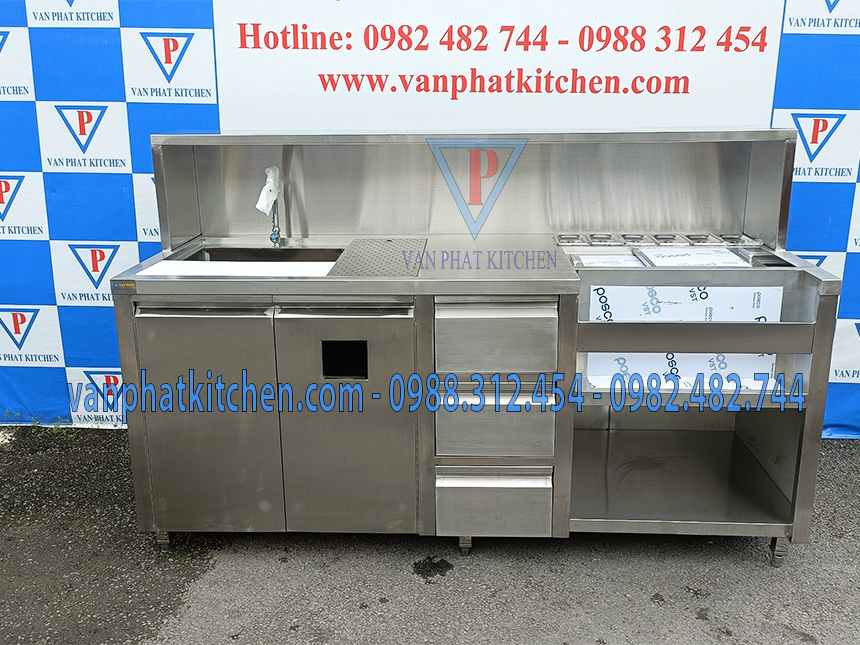 Quầy pha chế inox
