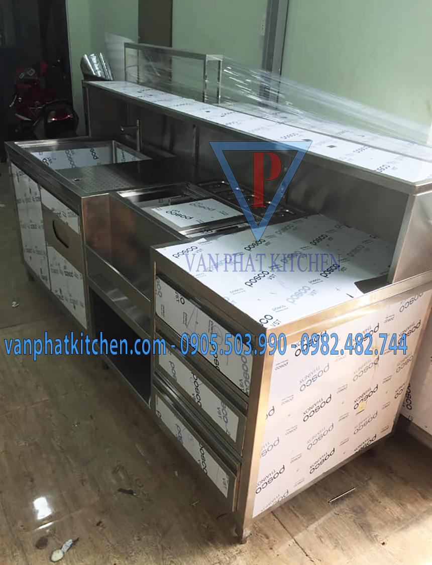 Quầy pha chế inox