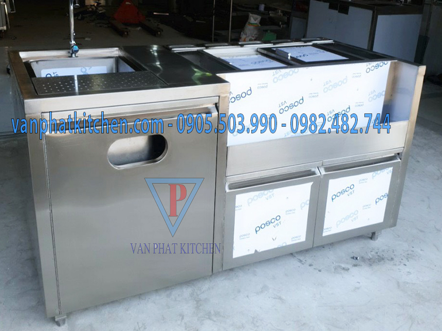 Quầy pha chế inox