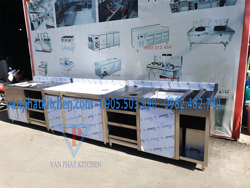 Quầy pha chế inox