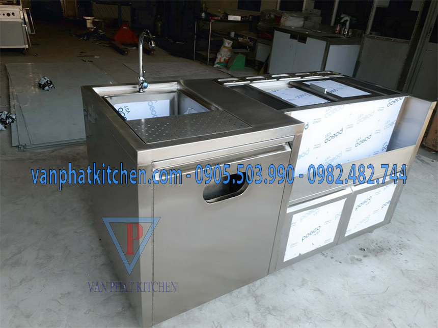 Quầy pha chế inox