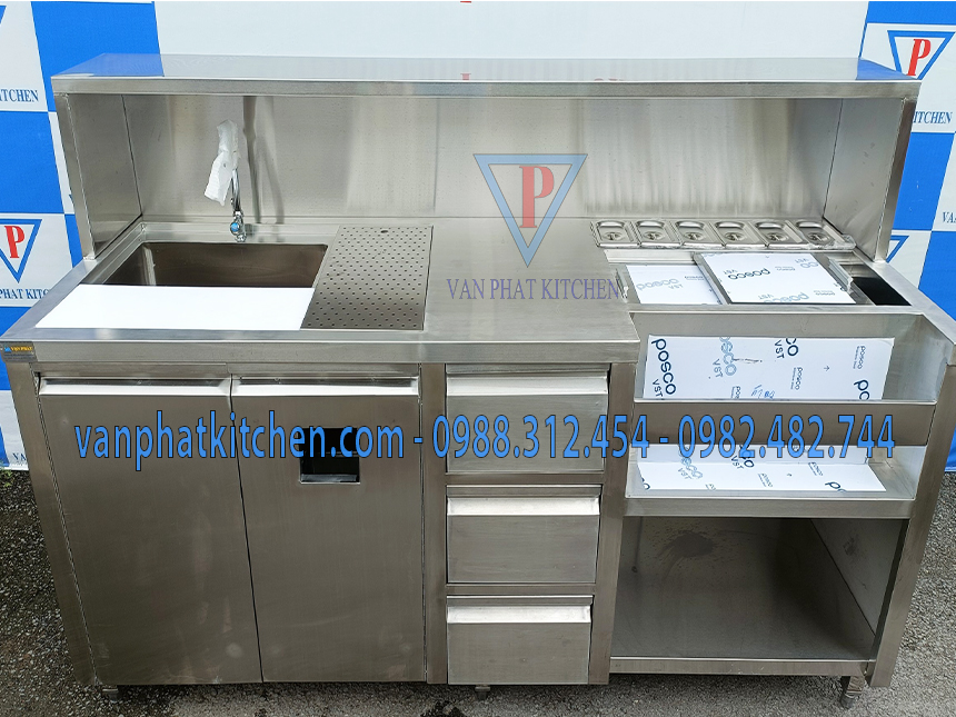 Quầy pha chế inox