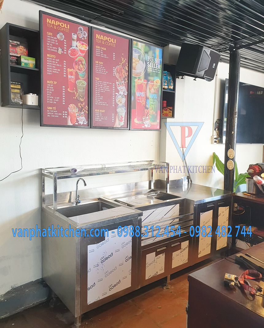 Quầy pha chế inox