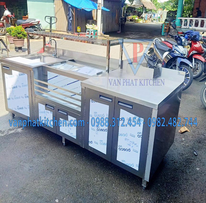 Quầy pha chế inox