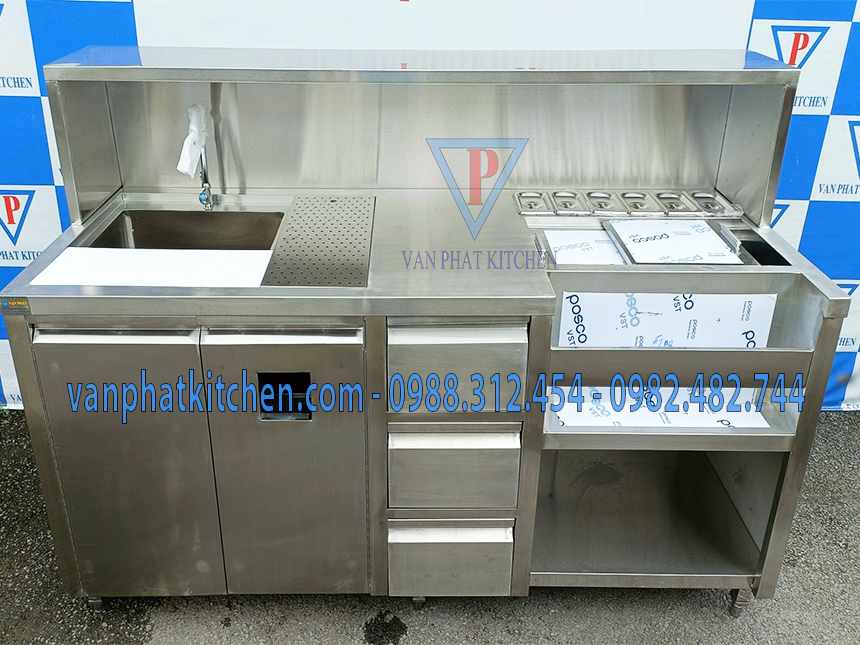 Quầy pha chế inox