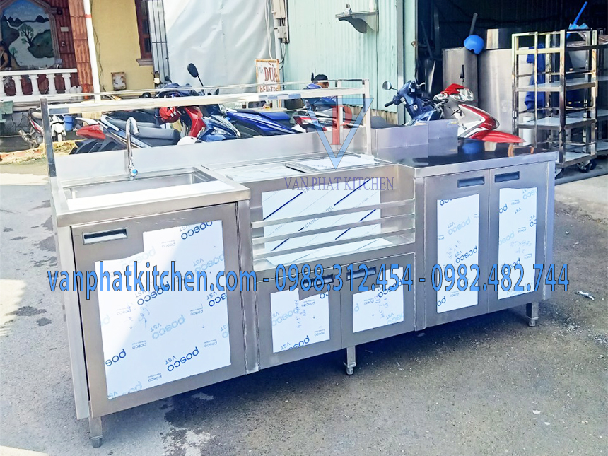 Quầy pha chế inox