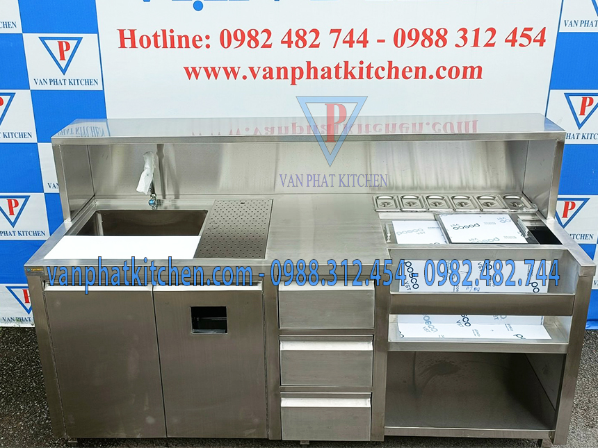 Quầy pha chế inox
