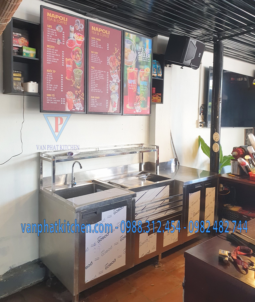 Quầy pha chế inox