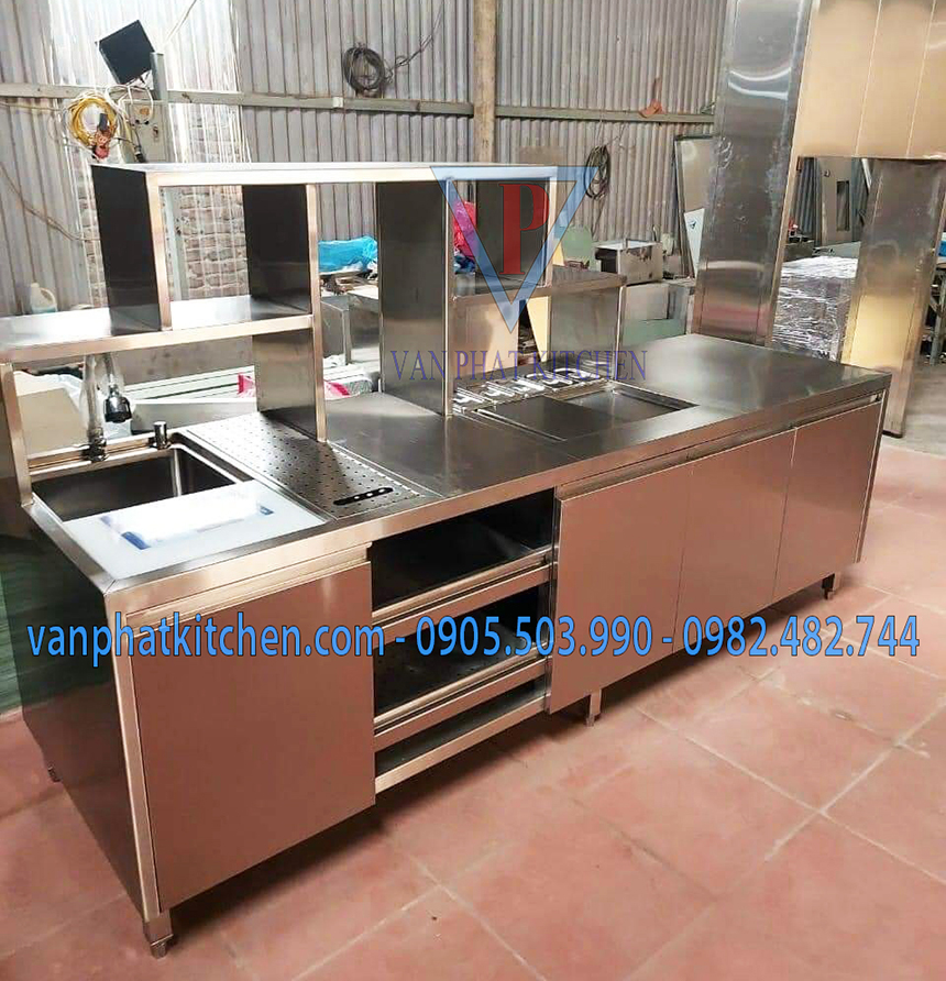 Quầy pha chế inox