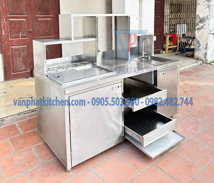 Quầy pha chế inox