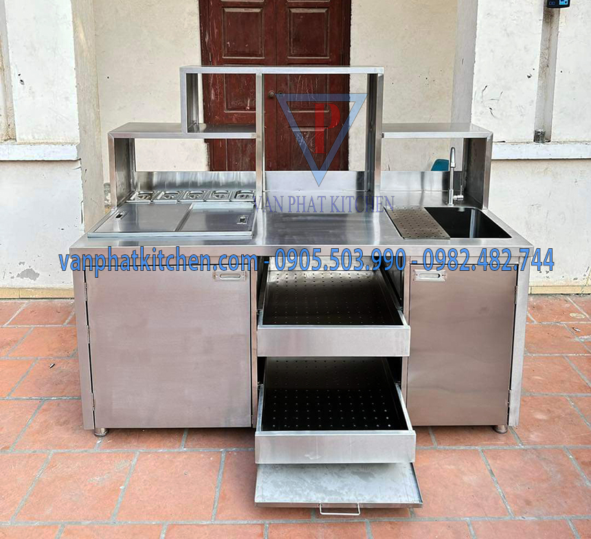 Quầy pha chế inox
