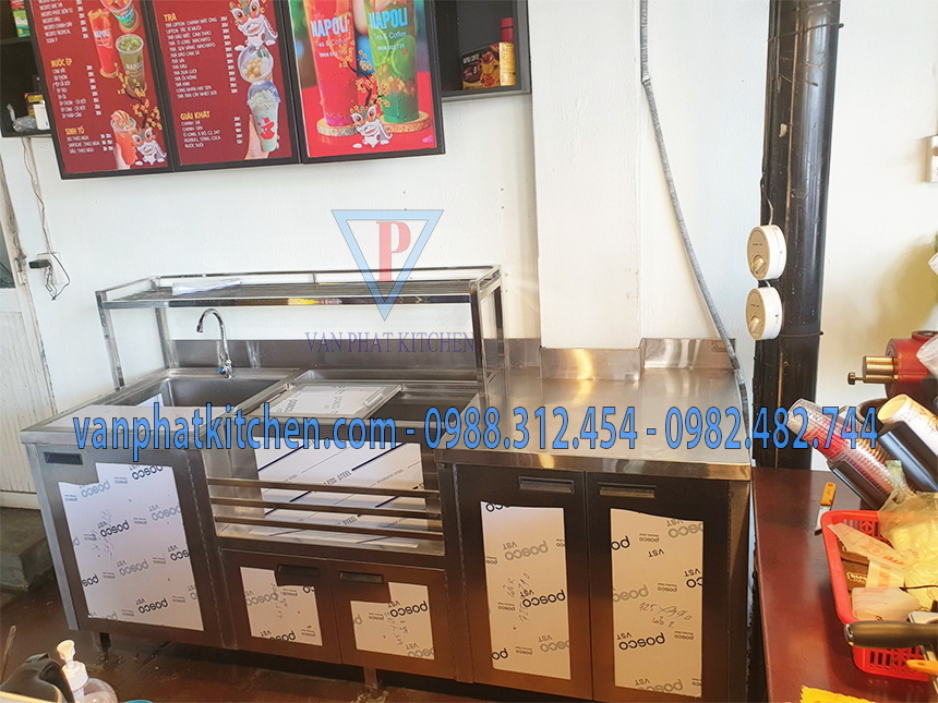 Quầy pha chế inox