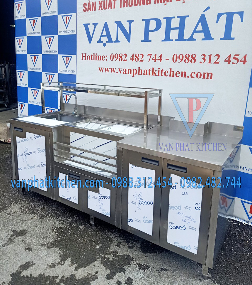 Quầy pha chế inox