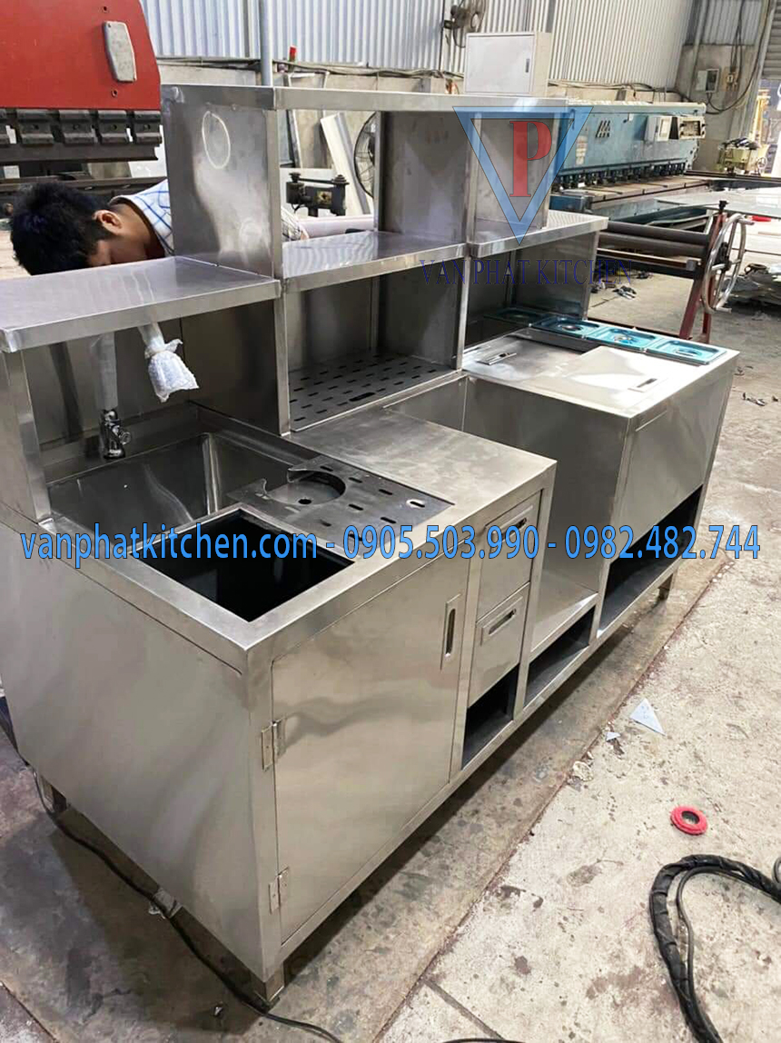 Quầy pha chế inox