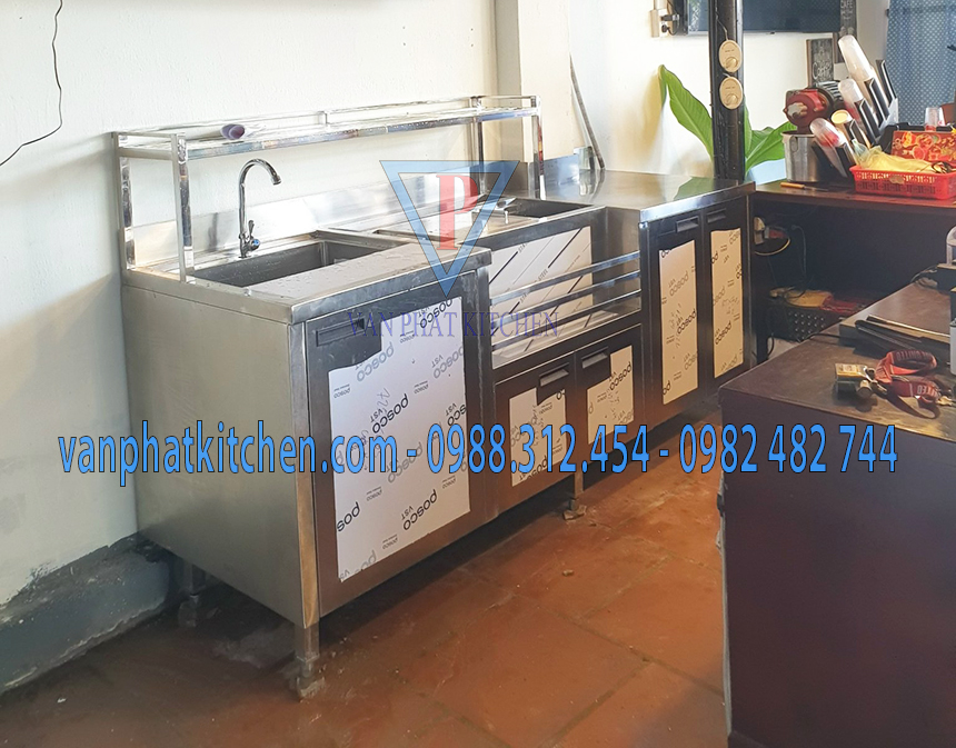 Quầy pha chế inox