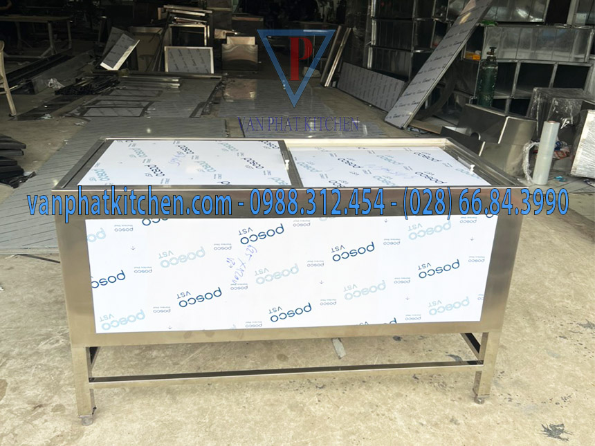 Thùng đá inox Vạn Phát