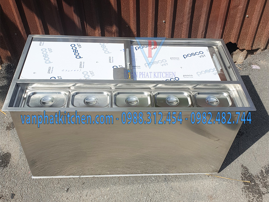 Thùng đá inox